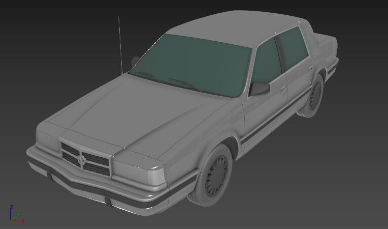 Dodge Dynasty 1993 3D print model_2
