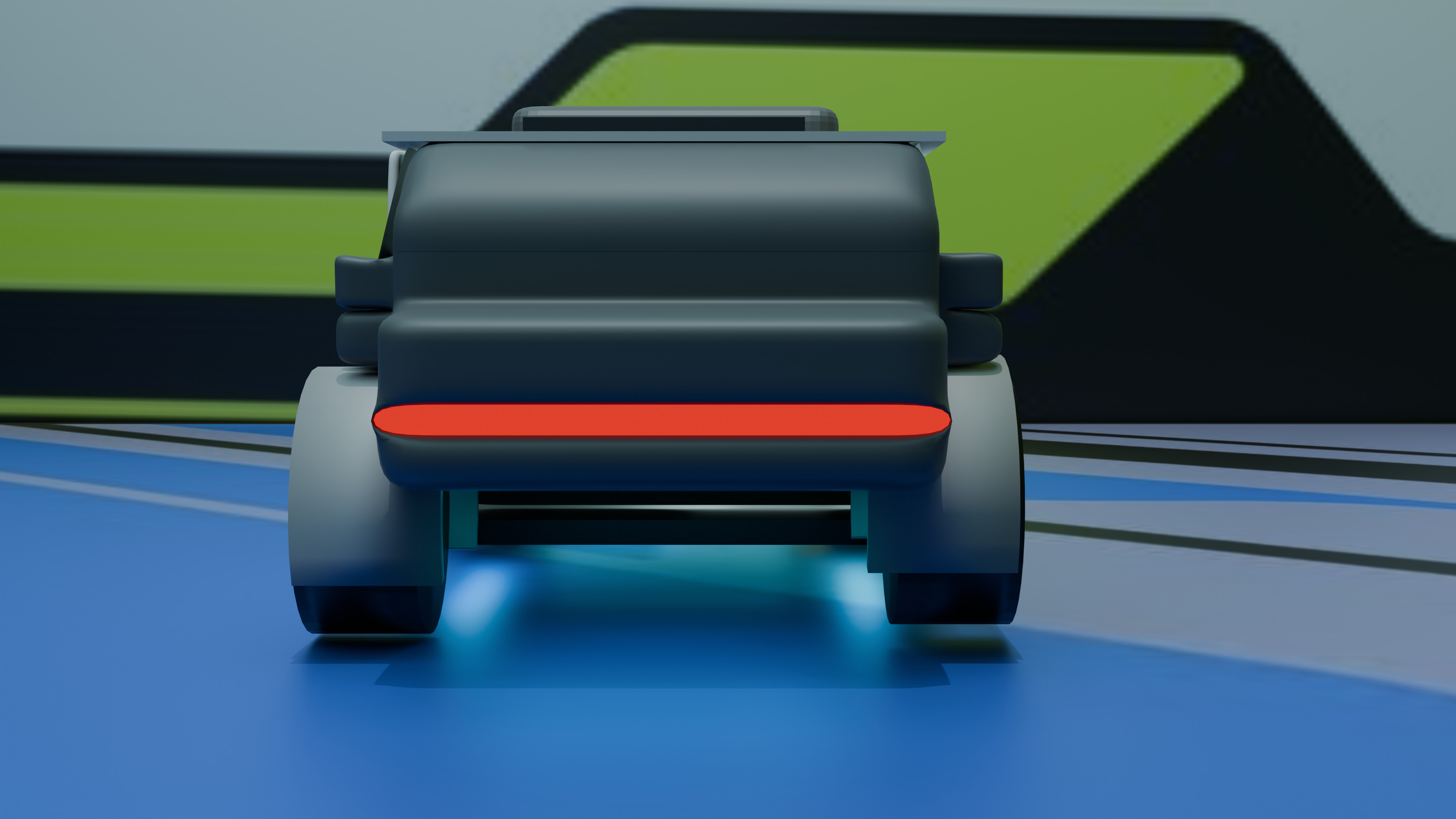 concept suv car Low-poly 3D model_2