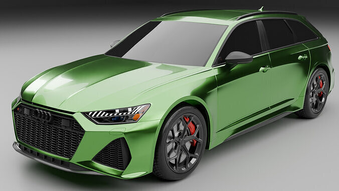 Audi RS6 Avant HighPoly 3D Model 3D model