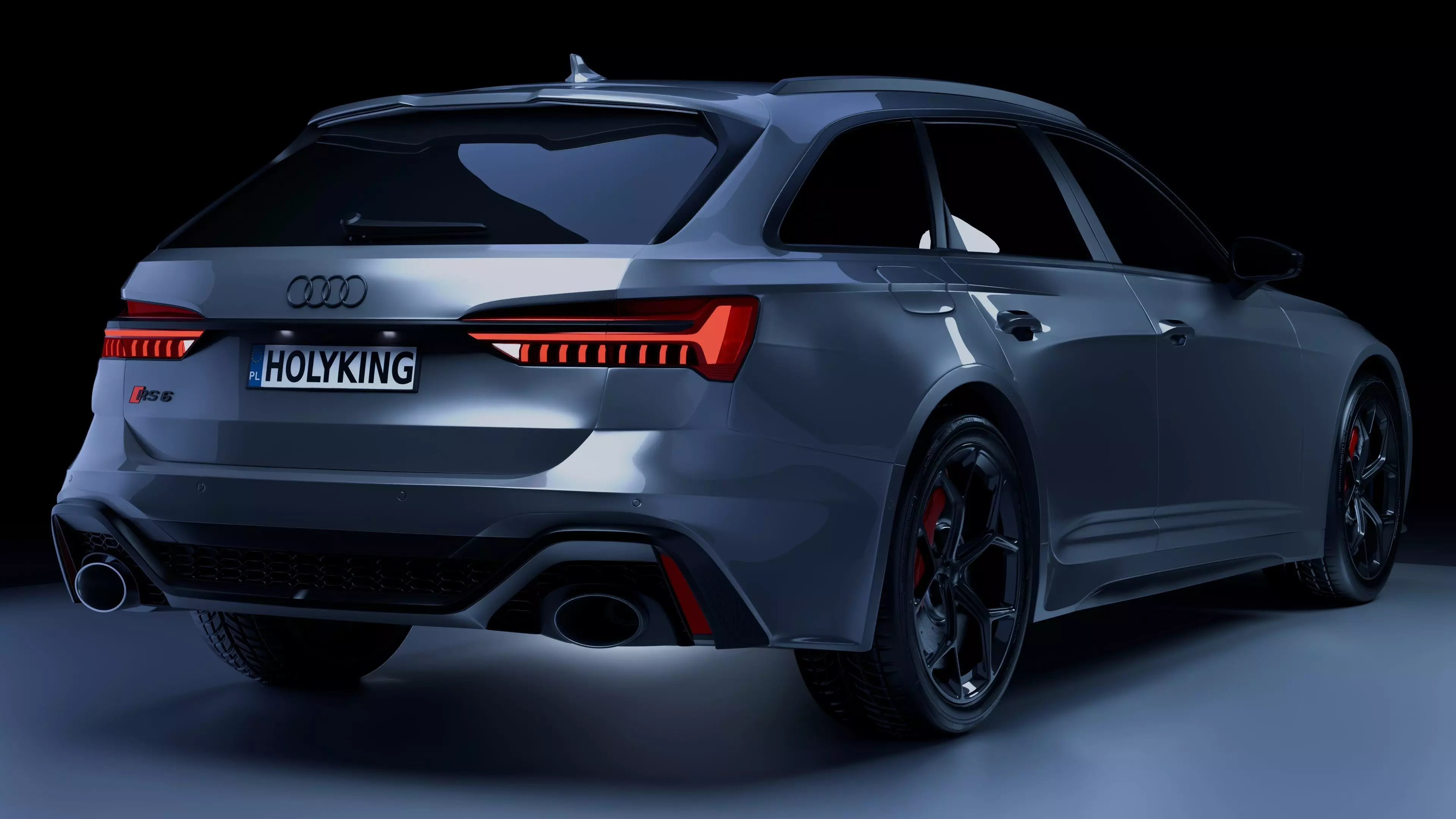 Audi RS6 Avant HighPoly 3D Model 3D model_1