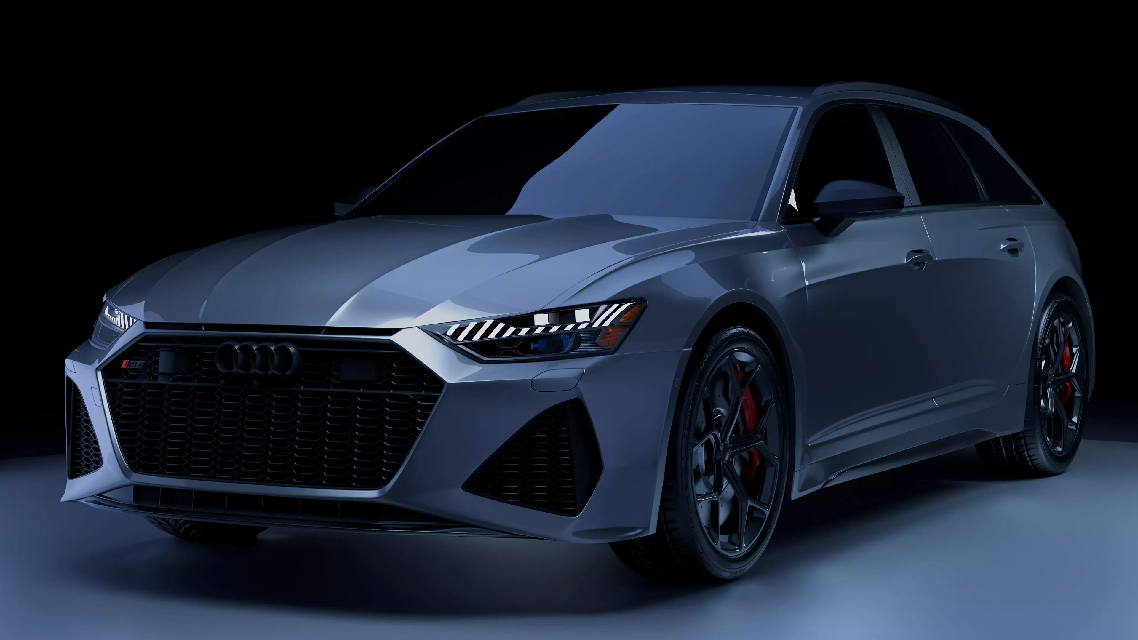 Audi RS6 Avant HighPoly 3D Model 3D model_0