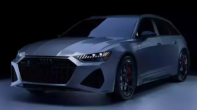 Audi RS6 Avant HighPoly 3D Model