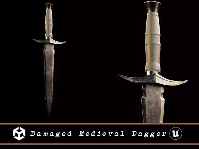 Damaged Medieval Dagger