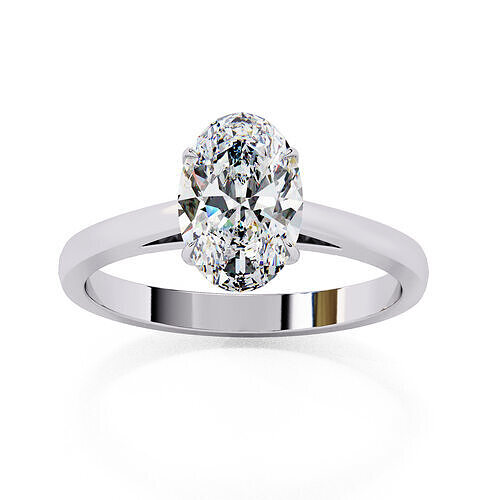 OVAL  DIAMOND RING -CAD-054  3D model