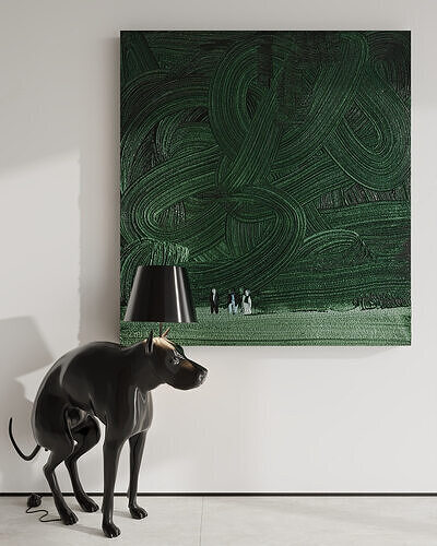 Modern Artistic Interior Decoration 3D Scene 3D model