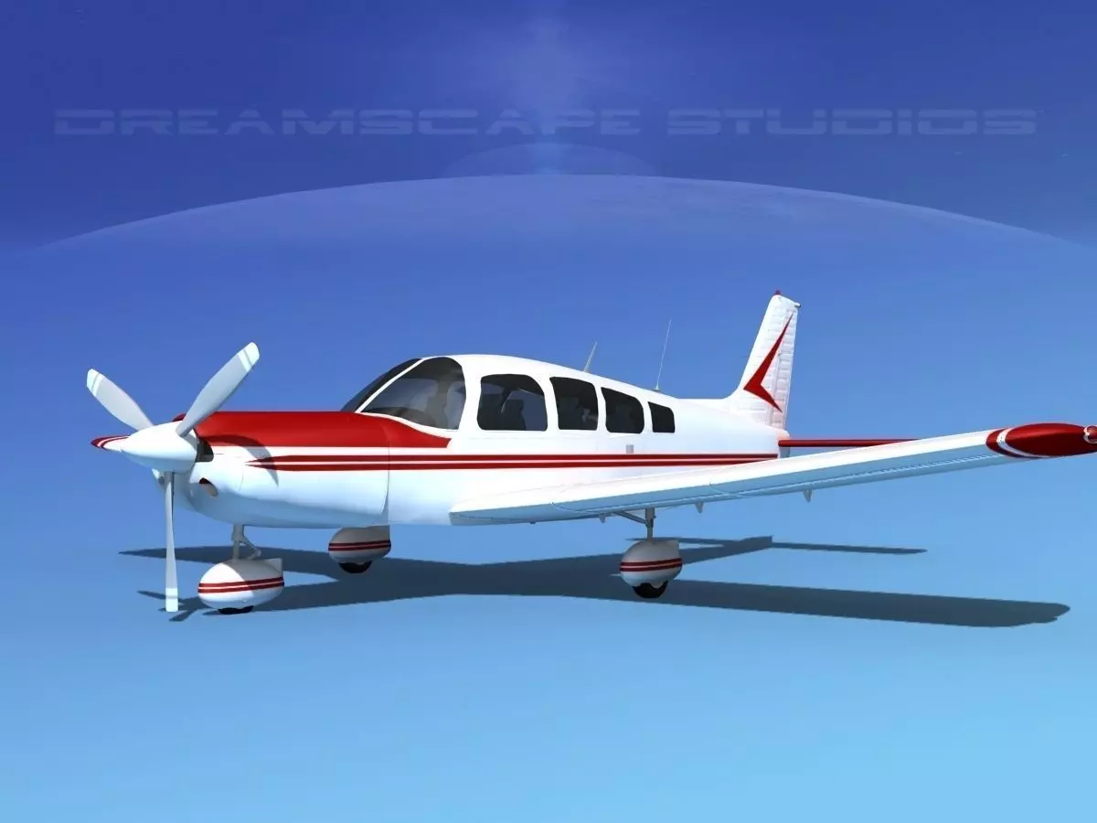Piper Cherokee Six 300 V01 3D model