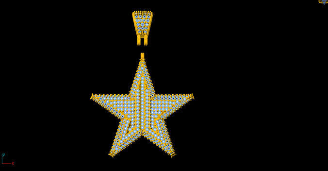Star Shaped Pendant 3D print model