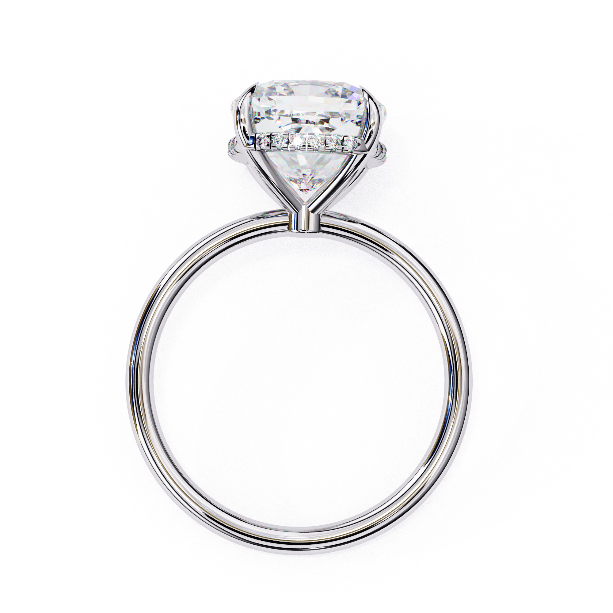 ASSCHER DIAMOND RING -CAD-057   3D model_9