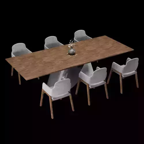 Modern dining table 3D model