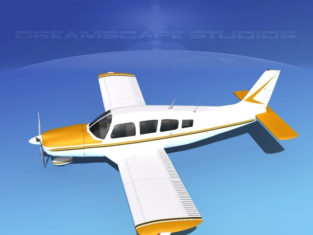 Piper Cherokee Six 300 V02 3D model_9