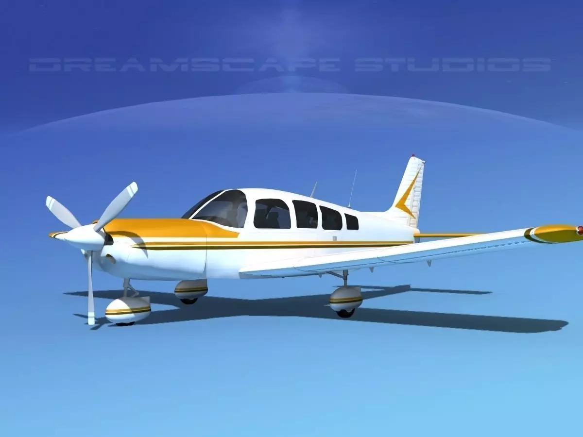 Piper Cherokee Six 300 V02 3D model_0