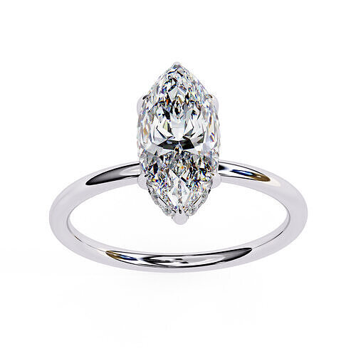 MARQUISE DIAMOND RING -CAD-060  3D model