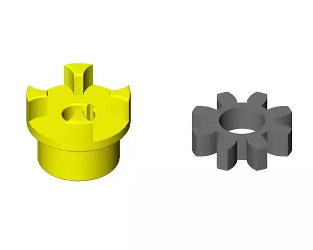 Coupling for 11 kW 1700 RPM electric motor 3D print model