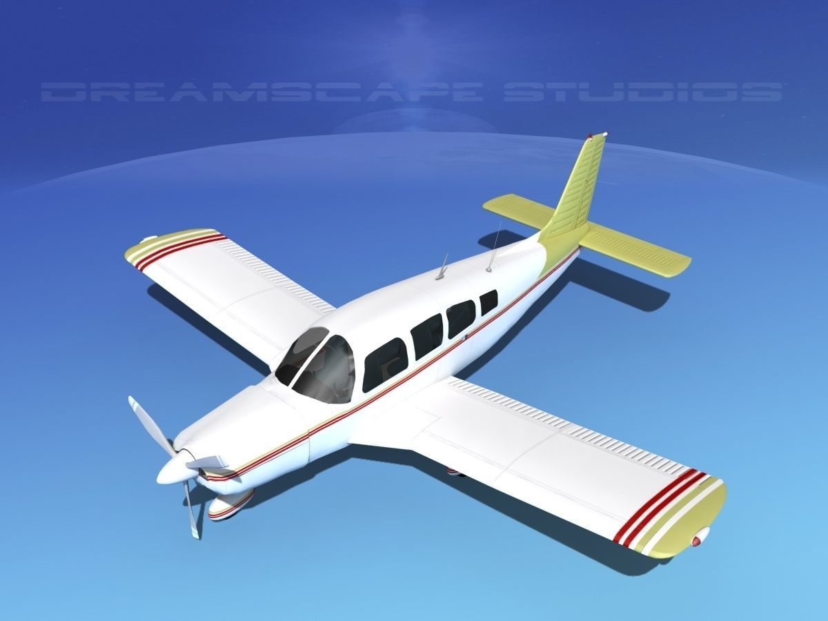 Piper Cherokee Six 300 V07 3D model_10