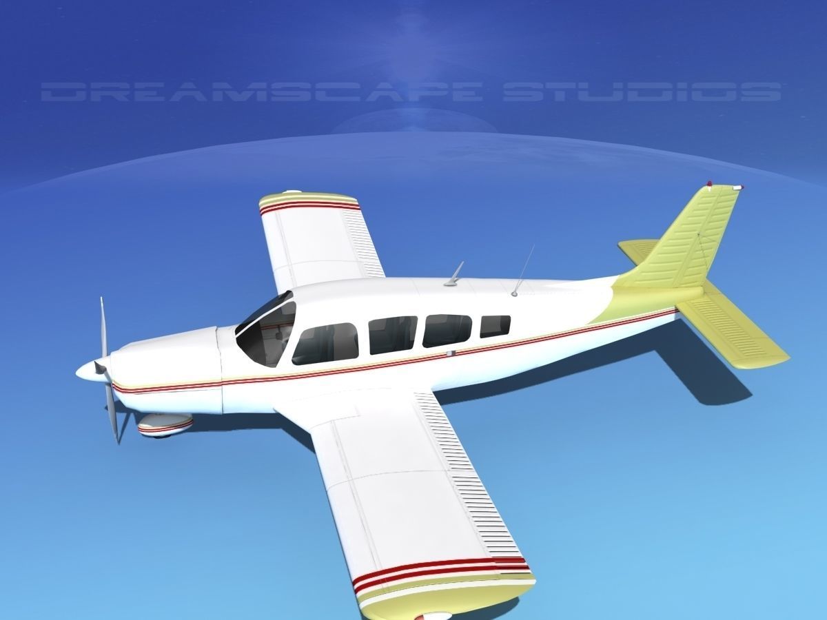 Piper Cherokee Six 300 V07 3D model_9