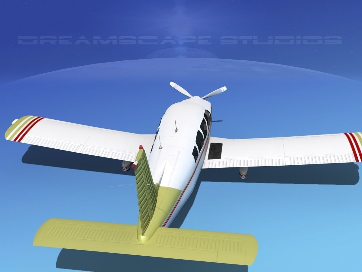 Piper Cherokee Six 300 V07 3D model_6