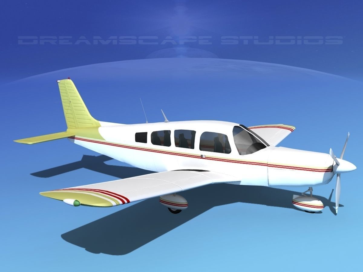 Piper Cherokee Six 300 V07 3D model_3