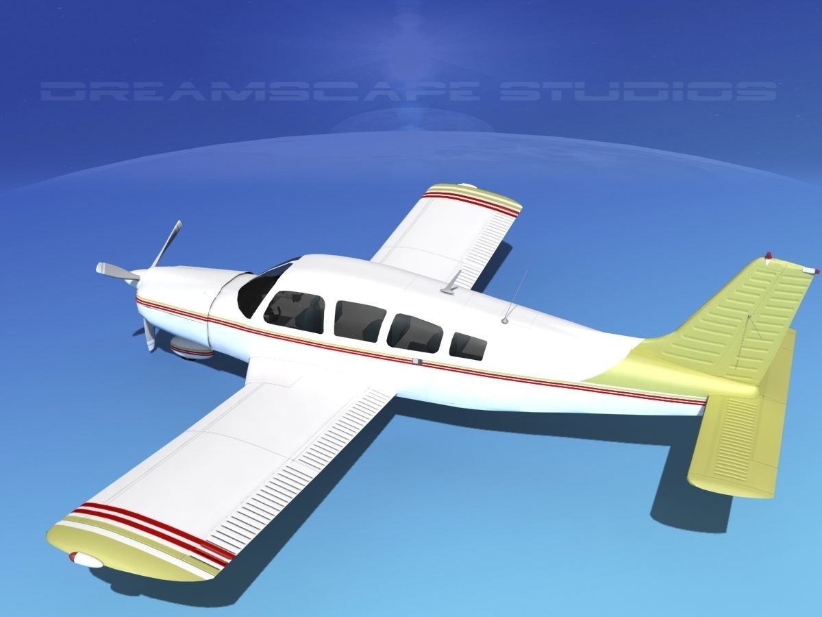 Piper Cherokee Six 300 V07 3D model_8