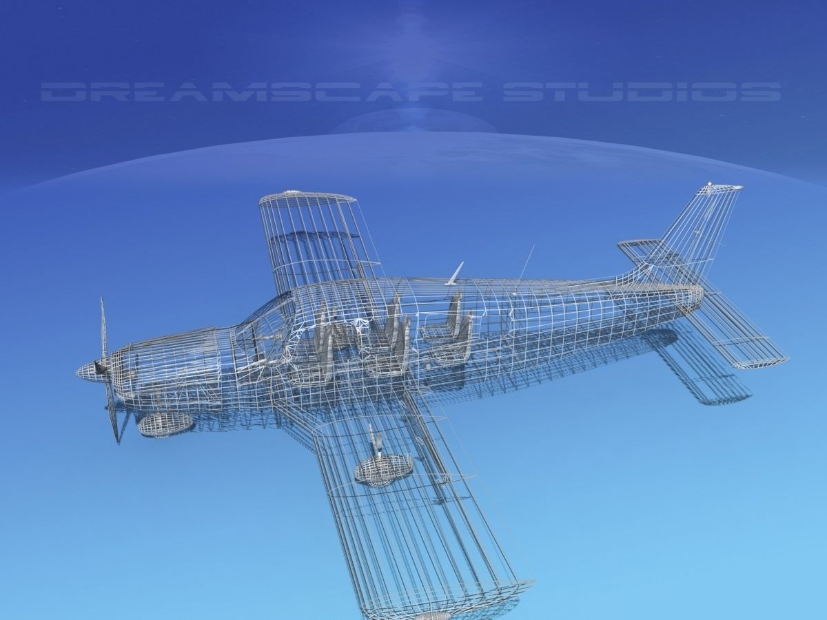 Piper Cherokee Six 300 V07 3D model_14