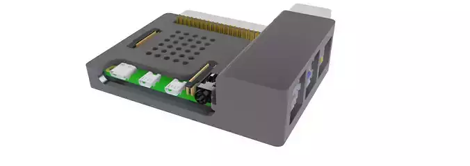 Raspberry Pi 4 Compact Case-3D case Enclosure
