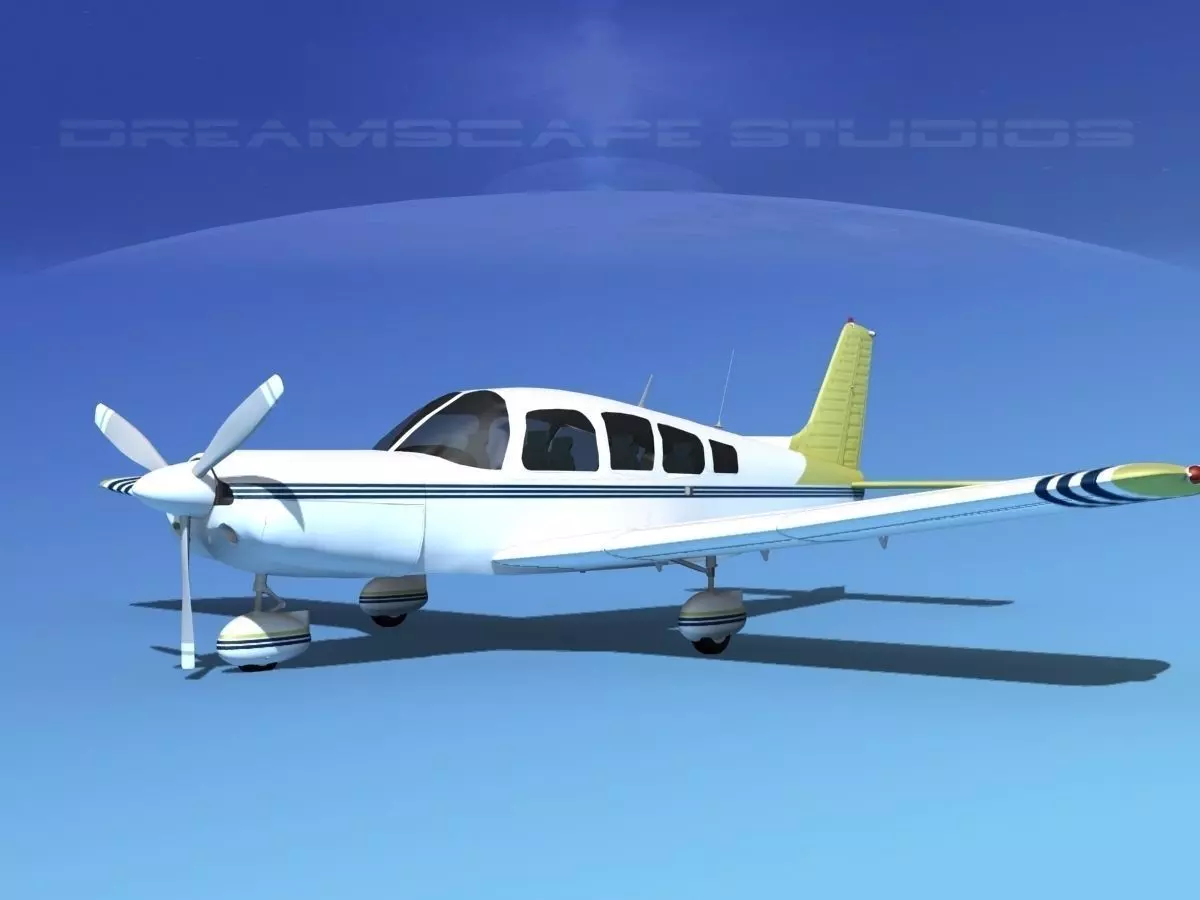 Piper Cherokee Six 300 V08 3D model