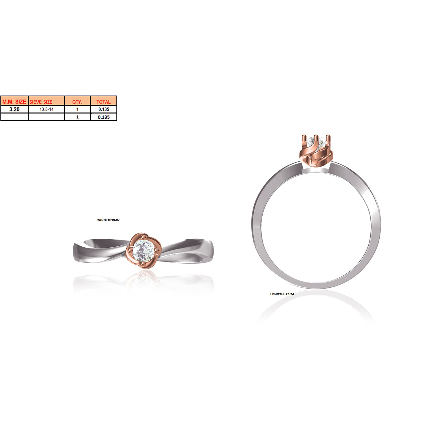 Women Ring Render 3dm STL MTL SLC JCD OBJ FBX Details 3D print model_24