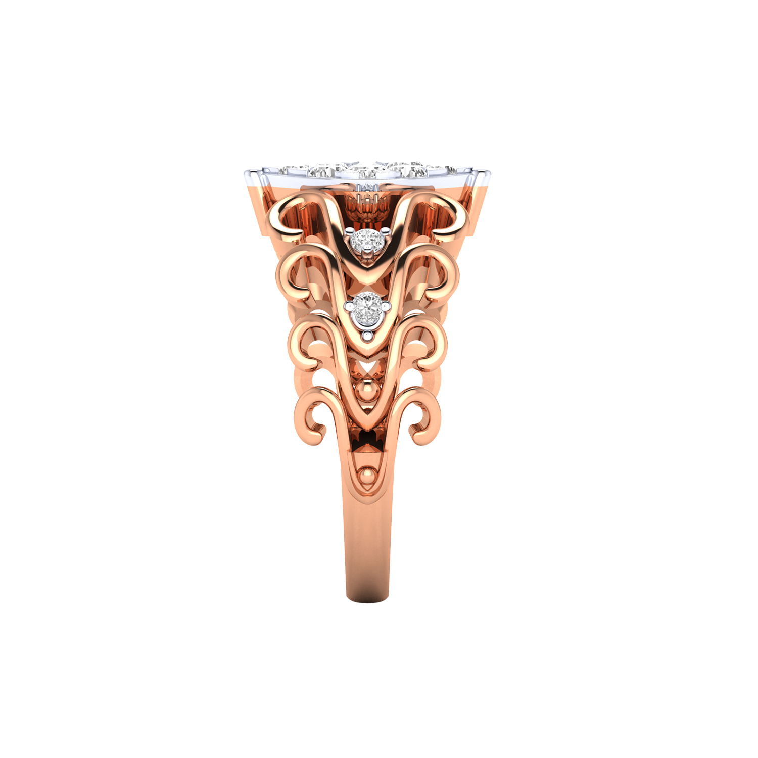 Women Ring Render 3dm STL MTL SLC JCD OBJ FBX Details 3D print model_22