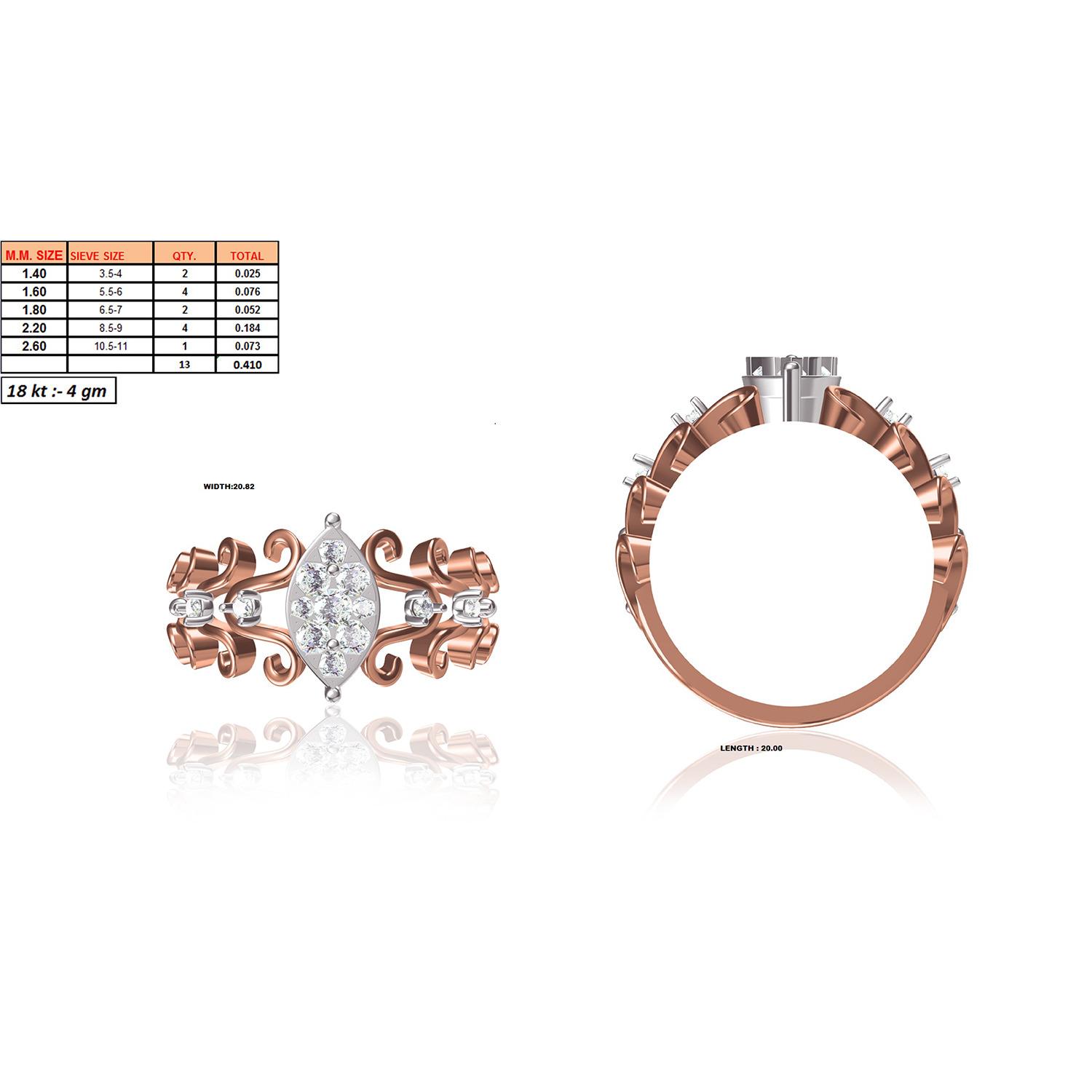 Women Ring Render 3dm STL MTL SLC JCD OBJ FBX Details 3D print model_25