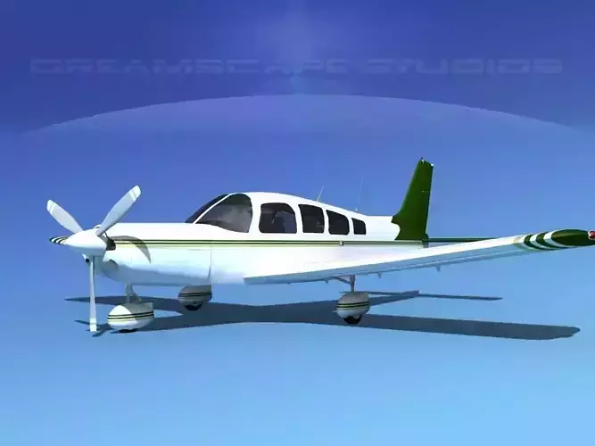 Piper Cherokee Six 300 V09 3D model