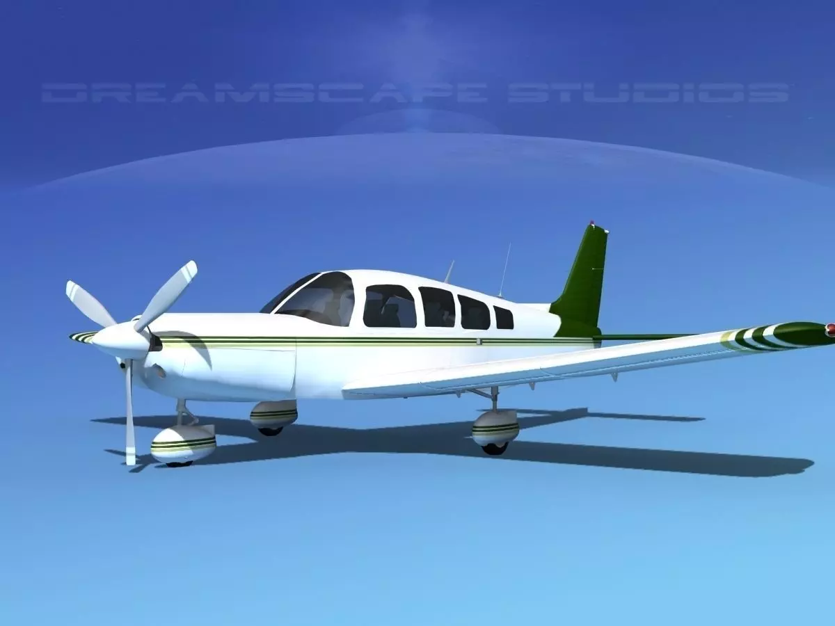 Piper Cherokee Six 300 V09 3D model