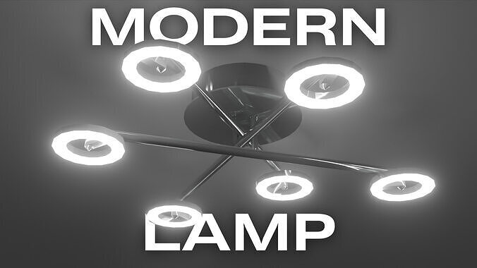 Modern Ceiling Lamp Low-Poly 3D Model Low-poly 3D model