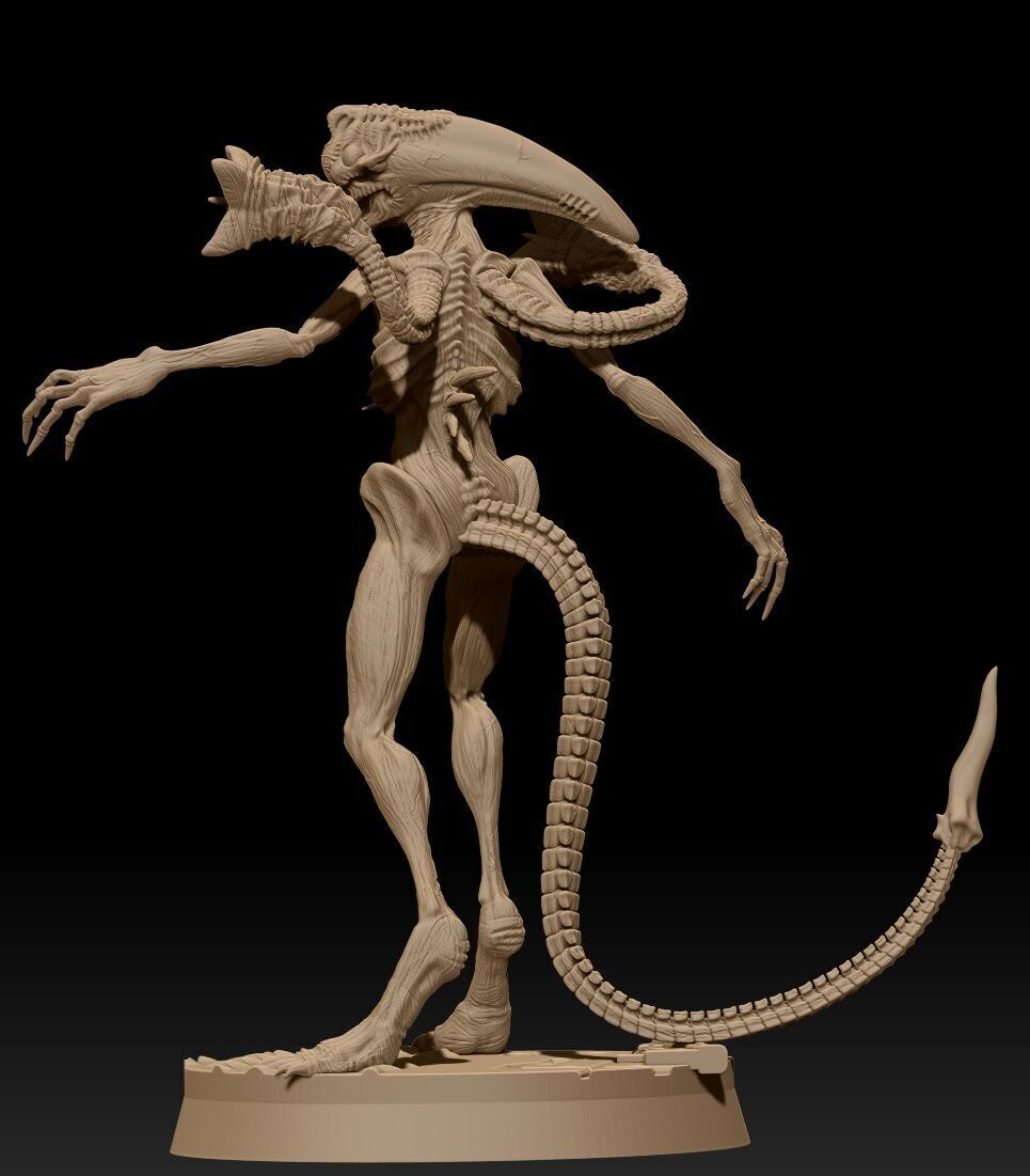 Neomorph White Spike 3D print model_2