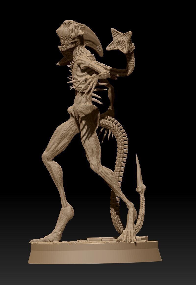 Neomorph White Spike 3D print model_1