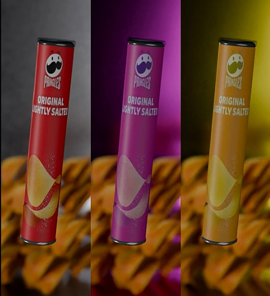 PRINGLES BOX Low-poly 3D model_3