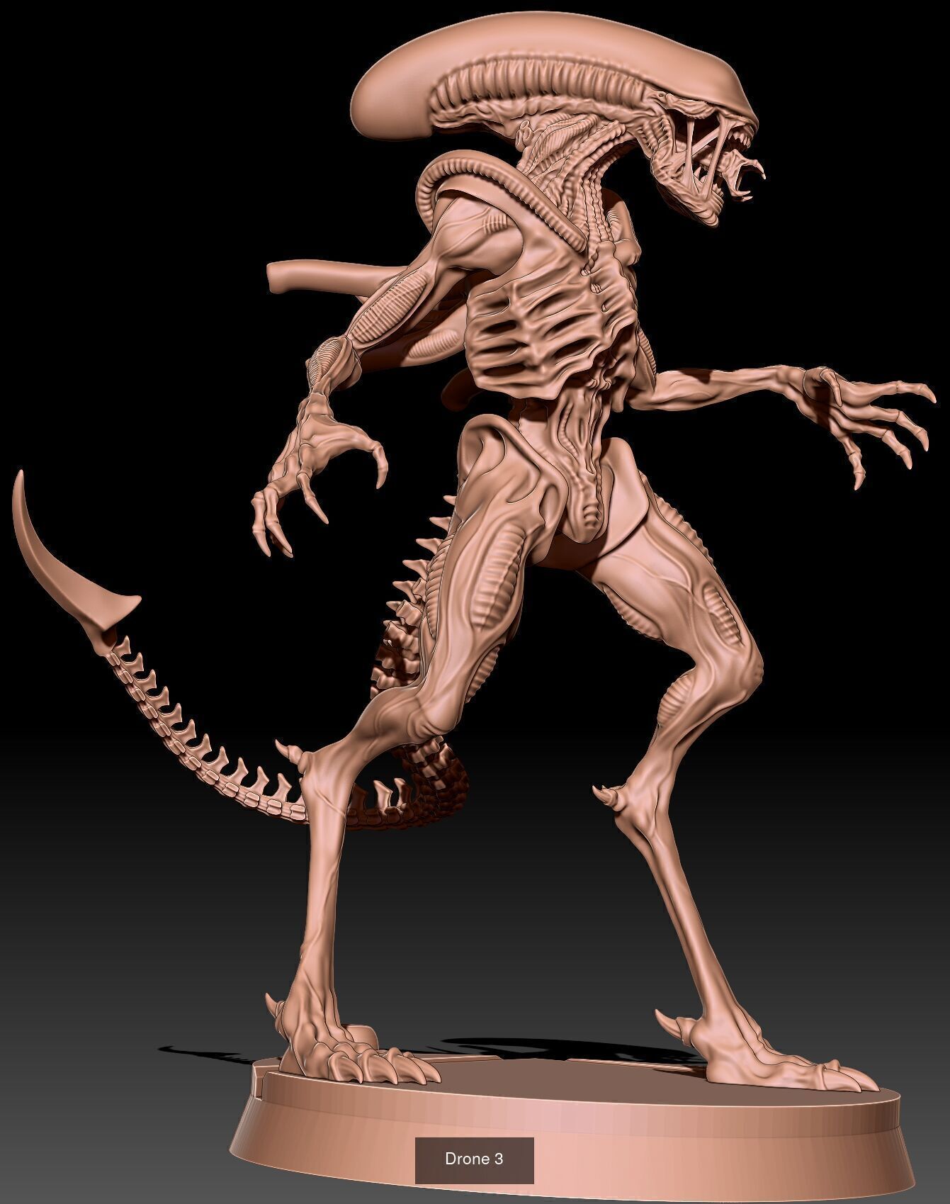 Alien Drones 3D Model Collection_3