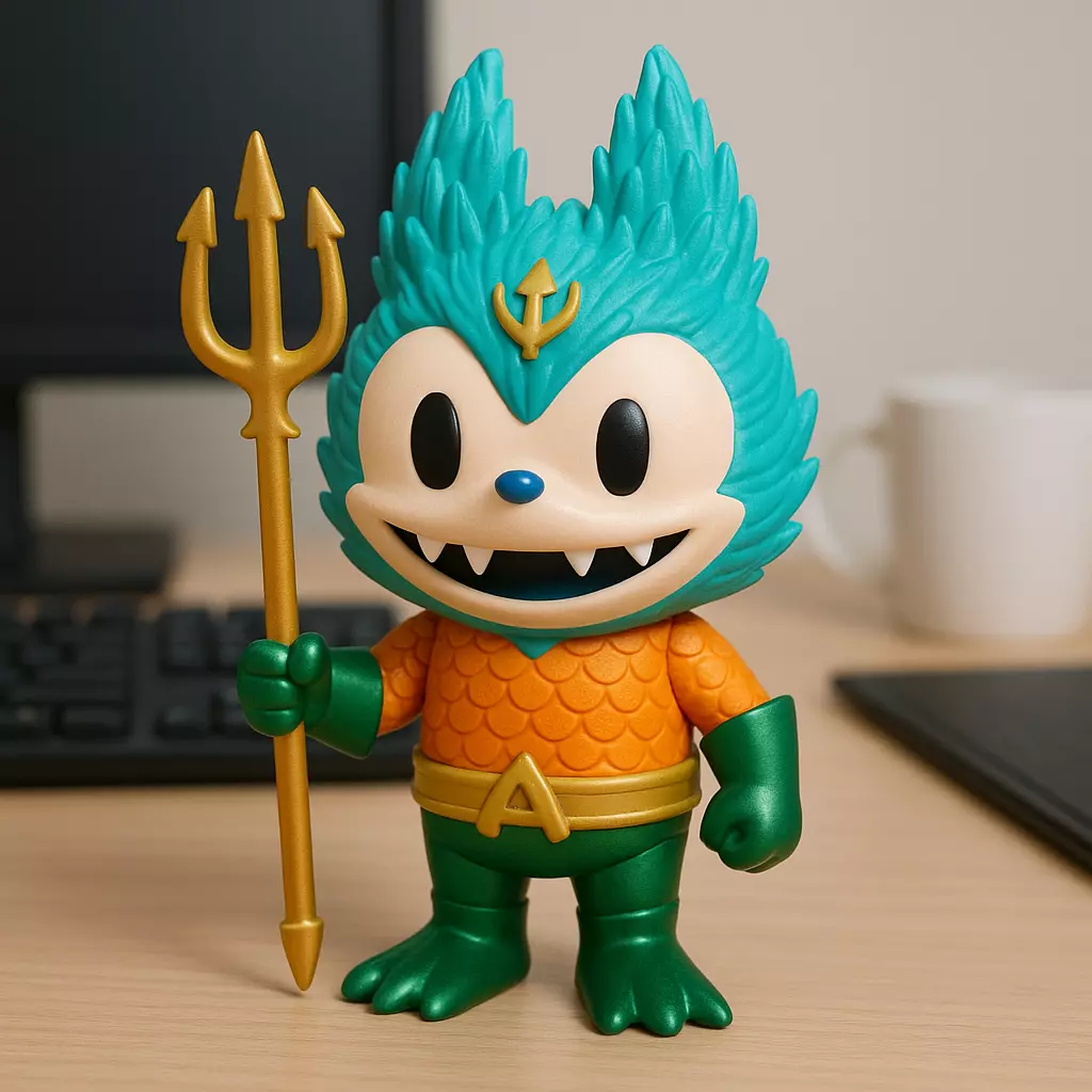 Labubu - Aquaman DC Comics statue - 3D print 3D print model_0