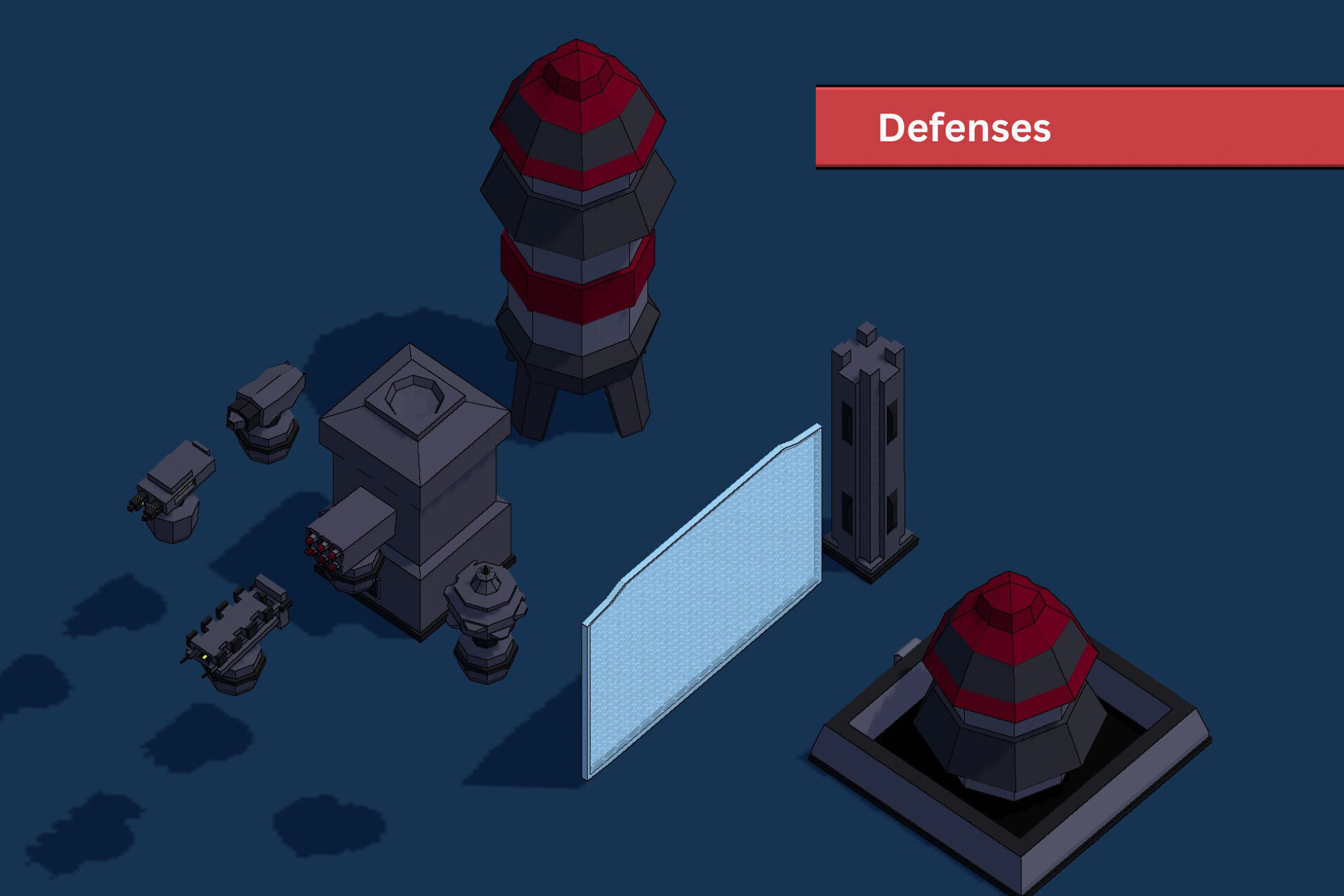 Sci-Fi Base Pack - Stylized Low poly 3D Models Low-poly 3D model_6