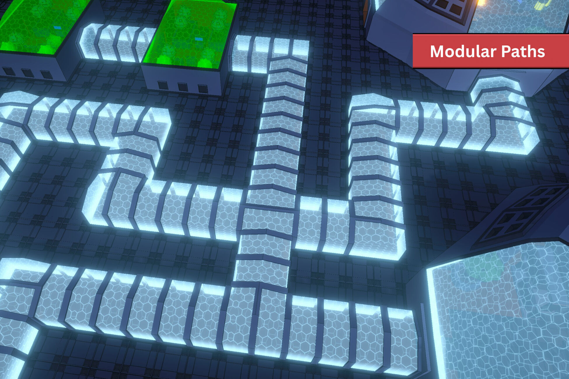 Sci-Fi Base Pack - Stylized Low poly 3D Models Low-poly 3D model_2