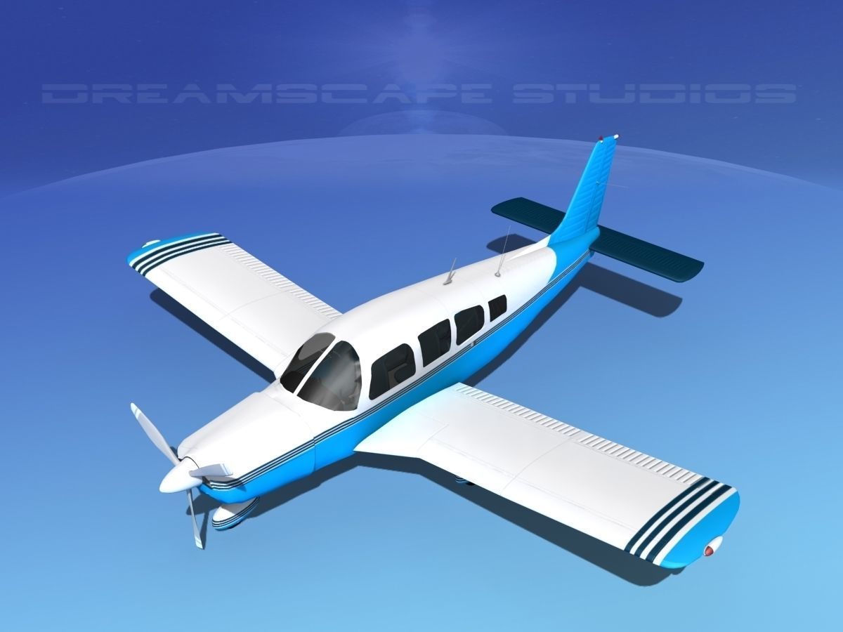 Piper Cherokee Six 300 V12 3D model_10