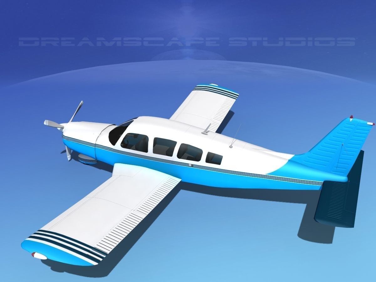 Piper Cherokee Six 300 V12 3D model_8