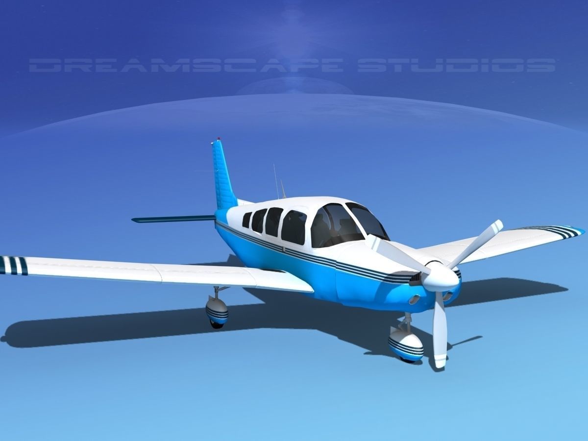 Piper Cherokee Six 300 V12 3D model_2