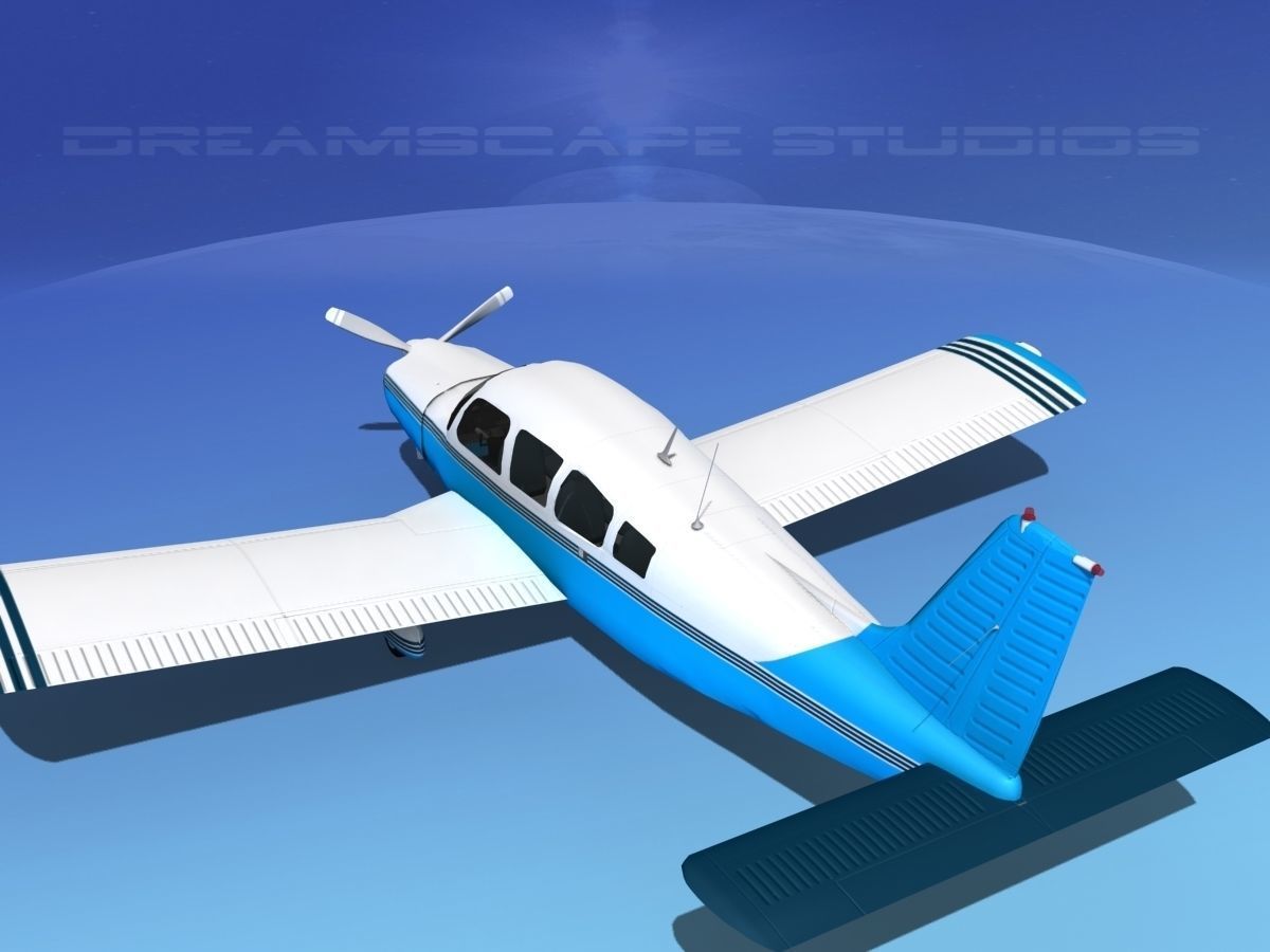 Piper Cherokee Six 300 V12 3D model_7