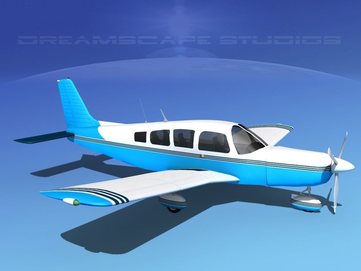 Piper Cherokee Six 300 V12 3D model_3