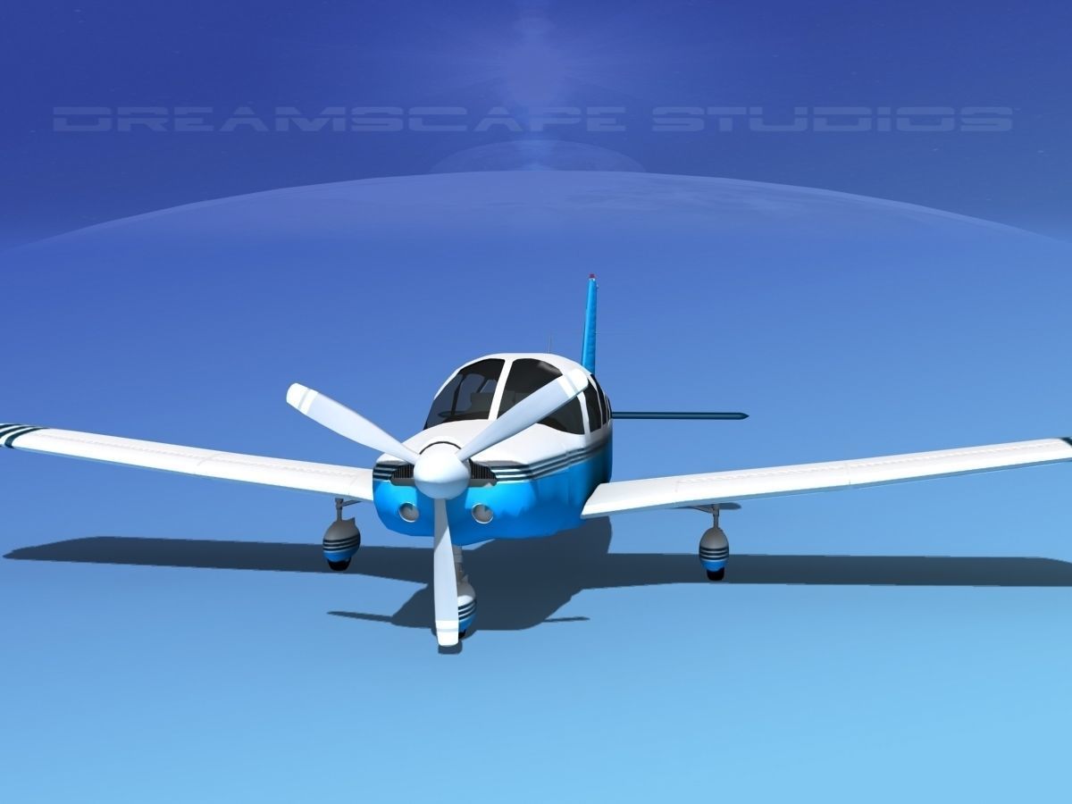 Piper Cherokee Six 300 V12 3D model_1