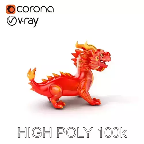 Dragon Figurine Model Pack  Detailed and Versatile