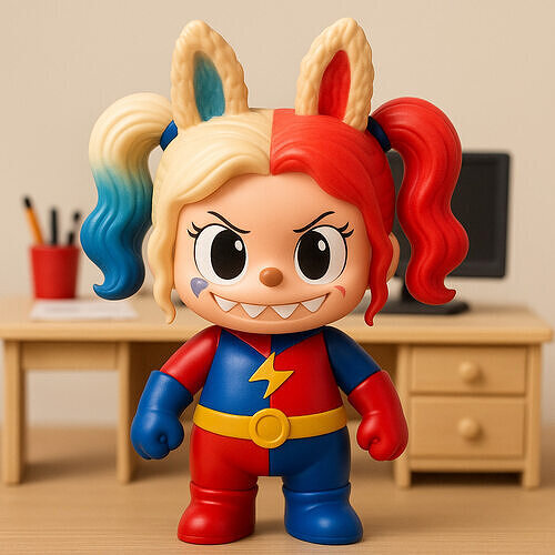 Labubu - Harley Quinn DC Comics statue - 3D print 3D print model
