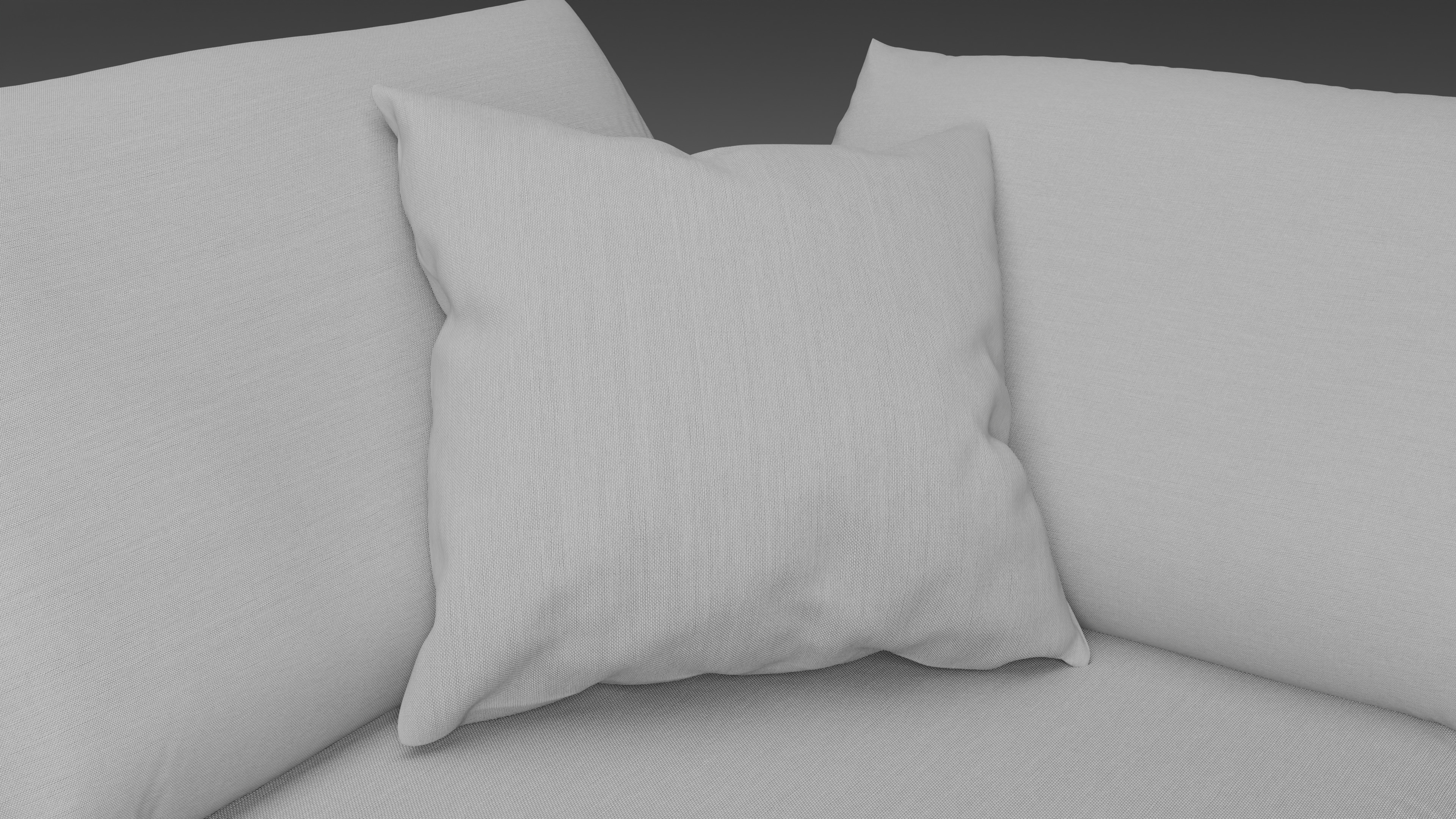 Cloud Modular Sofa 3D Model Ultra-Comfort 3-Piece plus Ottoman 3D model_10