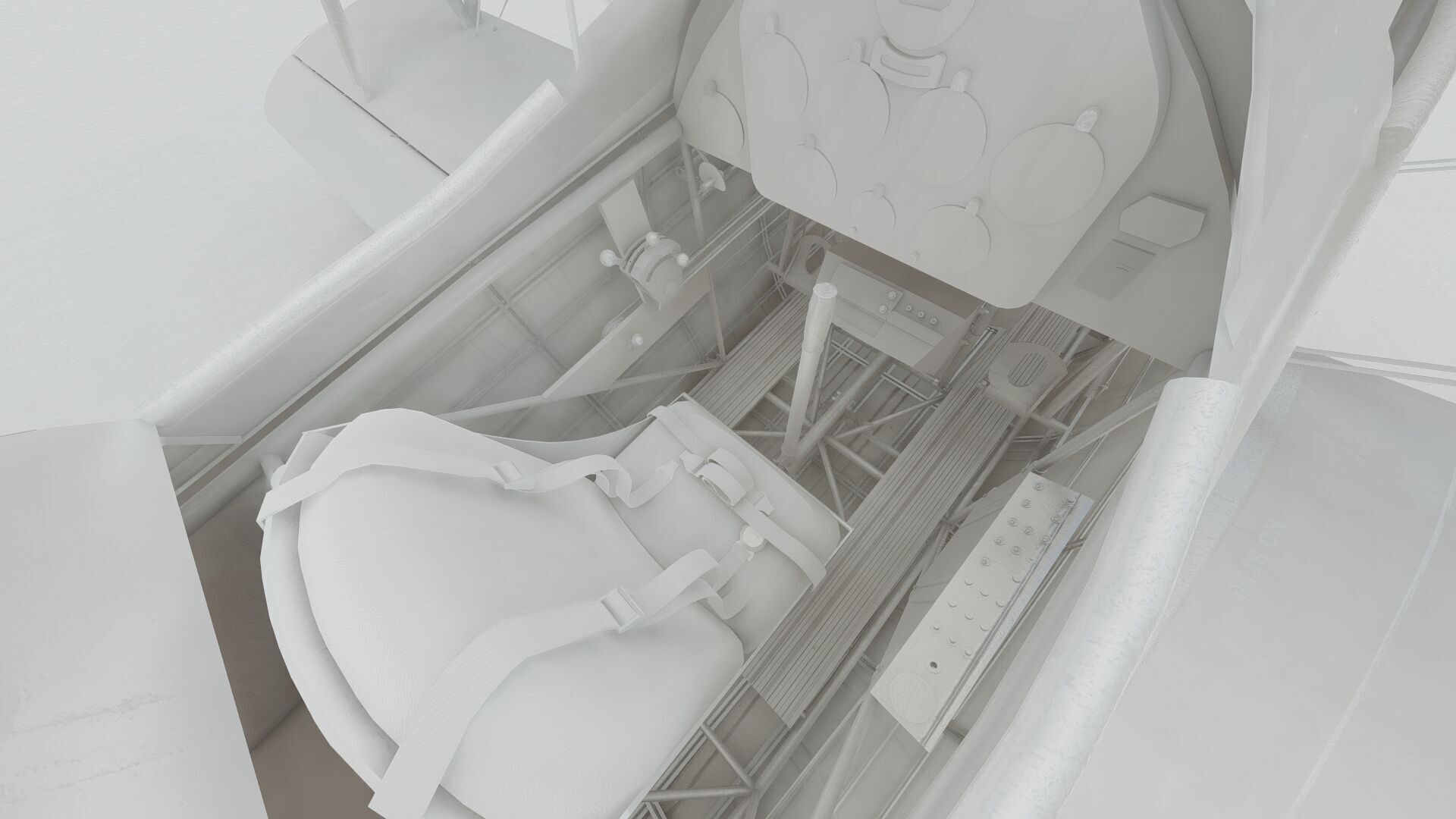 1940S AMERICAN BIPLANE 3D model_43