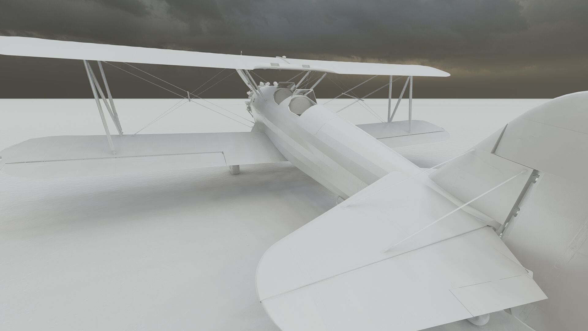 1940S AMERICAN BIPLANE 3D model_37