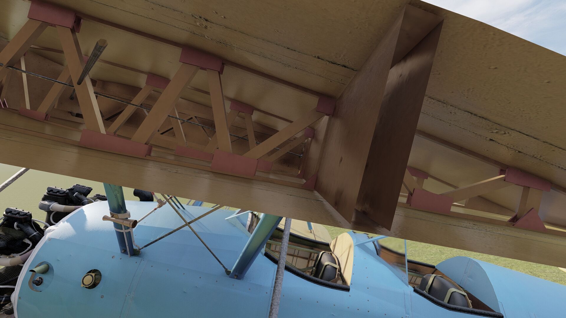 1940S AMERICAN BIPLANE 3D model_25